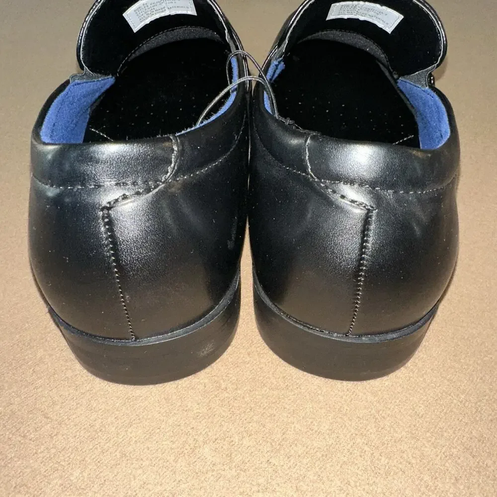 Perry Ellis Portfolio Dalton2 Ultra Foam Black Loafer Dress Shoes Size 9.5